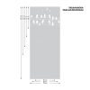 Auf dem Bild ist das Produkt: Sichtschutzfolie Fenster Vögel Leitung Fensterfolie Fensterdeko Milchglasfolie zum Preis von €24.9 abgebildet.