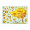 Auf dem Bild ist das Produkt: Fensterbild Herbst Baum und Blätter Herbstblätter bunt farbig wiederverwendbare Fensteraufkleber Kinderzimmer Baby Kind zum Preis von €13.9 abgebildet.