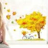 Auf dem Bild ist das Produkt: Fensterbild Herbst Baum und Blätter Herbstblätter bunt farbig wiederverwendbare Fensteraufkleber Kinderzimmer Baby Kind zum Preis von €13.9 abgebildet.