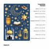 Auf dem Bild ist das Produkt: Fensterbild Ramadan Glaube Fastenmonat Set Sterne Laternen Moschee Gebetsteppich Heilig Fensteraufkleber, Dekoration Religion zum Preis von €14.9 abgebildet.