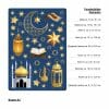 Auf dem Bild ist das Produkt: Fensterbild Ramadan Glaube Fastenmonat Set Sterne Laternen Moschee Gebetsteppich Heilig Fensteraufkleber, Dekoration Religion zum Preis von €14.9 abgebildet.
