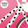Auf dem Bild ist das Produkt: Fahrradaufkleber 108 Kreise in Deiner Lieblingsfarbe Fahrrad Sticker Fahrraddesign Kinderfahrrad Fahrradgestaltung zum Preis von €12.90 abgebildet.