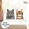 Auf dem Bild ist das Produkt: Fensterbild Katzen Siamkatze Perserkatze Katzenrassen, Fensterdeko Kinderzimmer Kind Osterdeko Frühlingsdeko zum Preis von €14.9 abgebildet.