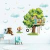 Auf dem Bild ist das Produkt: Wandtattoo Kinderzimmer Baumhaus Fuchs Tierfreunde bunt Dekoration Babyzimmer zum Preis von €19.9 abgebildet.