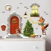 Auf dem Bild ist das Produkt: Wandtattoo Kinderzimmer Fuchs und Mäusetür weihnachtlich bunt Dekoration Babyzimmer zum Preis von €19.9 abgebildet.
