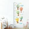 Auf dem Bild ist das Produkt: Wandtattoo Kinderzimmer Messlatte Heißluftballons Tiere 40 – 180 cm Dekoration Babyzimmer Kinderzimmer zum Preis von €29.9 abgebildet.