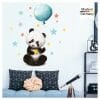 Auf dem Bild ist das Produkt: Wandtattoo Kinderzimmer Panda Bär Luftballon Sterne Dekoration Babyzimmer zum Preis von €19.9 abgebildet.