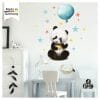 Auf dem Bild ist das Produkt: Wandtattoo Kinderzimmer Panda Bär Luftballon Sterne Dekoration Babyzimmer zum Preis von €19.9 abgebildet.