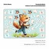 Fensterbild Frühling Indianer Fuchs Eichhörnchen Schmetterlinge Auf dem Bild ist das Produkt: Fensterbild Frühling Indianer Fuchs Eichhörnchen Schmetterlinge zum Preis von €13.90 abgebildet.
