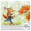 Fensterbild Frühling Indianer Fuchs Eichhörnchen Schmetterlinge Auf dem Bild ist das Produkt: Fensterbild Frühling Indianer Fuchs Eichhörnchen Schmetterlinge zum Preis von €13.90 abgebildet.