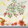 Fensterbild Hagebutten Zweig Herbst Herbstfrüchte Herbstblätter Halloween bunt wiederverwendbare Fensteraufkleber Kinderzimmer Baby Kind Auf dem Bild ist das Produkt: Fensterbild Hagebutten Zweig Herbst Herbstfrüchte Herbstblätter Halloween bunt wiederverwendbare Fensteraufkleber Kinderzimmer Baby Kind zum Preis von €13.90 abgebildet.