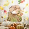 Fensterbild Herbst Fuchs auf Baumstumpf mit Blättern herbstlicher Fensteraufkleber Fensterdeko Kinderzimmer Auf dem Bild ist das Produkt: Fensterbild Herbst Fuchs auf Baumstumpf mit Blättern herbstlicher Fensteraufkleber Fensterdeko Kinderzimmer zum Preis von €13.90 abgebildet.