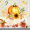 Fensterbild Kürbis Herbst Herbstfrüchte Sonnenblume Herbstblätter Halloween bunt wiederverwendbare Fensteraufkleber Kinderzimmer Baby Kind Auf dem Bild ist das Produkt: Fensterbild Kürbis Herbst Herbstfrüchte Sonnenblume Herbstblätter Halloween bunt wiederverwendbare Fensteraufkleber Kinderzimmer Baby Kind zum Preis von €13.90 abgebildet.