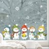 Wiederverwendbare Fensterbilder Winter 5 Schneemänner und Schneeflocken Fensteraufkleber Auf dem Bild ist das Produkt: Wiederverwendbare Fensterbilder Winter 5 Schneemänner und Schneeflocken Fensteraufkleber zum Preis von €13.90 abgebildet.