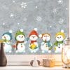 Wiederverwendbare Fensterbilder Winter 5 Schneemänner und Schneeflocken Fensteraufkleber Auf dem Bild ist das Produkt: Wiederverwendbare Fensterbilder Winter 5 Schneemänner und Schneeflocken Fensteraufkleber zum Preis von €13.90 abgebildet.