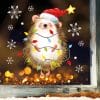 Fensterbild Weihnachten Winter Igel Lichterkette Schneeflocken Fensteraufkleber wiederverwendbar Auf dem Bild ist das Produkt: Fensterbild Weihnachten Winter Igel Lichterkette Schneeflocken Fensteraufkleber wiederverwendbar zum Preis von €13.90 abgebildet.