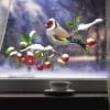 Fensterbild Winter Vogel Stieglitz Wiederverwendbar Wintermotiv Weihnachtsdekoration Fensteraufkleber Auf dem Bild ist das Produkt: Fensterbild Winter Vogel Stieglitz Wiederverwendbar Wintermotiv Weihnachtsdekoration Fensteraufkleber zum Preis von €13.90 abgebildet.