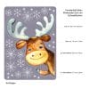 Auf dem Bild ist das Produkt: Fensterbild Weihnachten Winter Elch mit Schneeflocken wiederverwendbar winterliche Fensterdeko Rentier selbstklebend, Weihnachtsdeko zum Preis von €13.90 abgebildet.