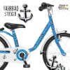 Auf dem Bild ist das Produkt: Fahrradaufkleber Fahrrad Sticker Fahrraddesign Kinderfahrrad Aufkleber Anker Totenköpfe Dekoration zum Preis von €12.9 abgebildet.