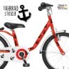 Auf dem Bild ist das Produkt: Fahrradaufkleber Fahrrad Sticker Fahrraddesign Kinderfahrrad Aufkleber Anker Totenköpfe Dekoration zum Preis von €12.9 abgebildet.