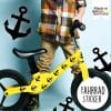 Auf dem Bild ist das Produkt: Fahrradaufkleber Fahrrad Sticker Fahrraddesign Kinderfahrrad Aufkleber Anker Totenköpfe Dekoration zum Preis von €12.9 abgebildet.
