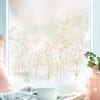 Auf dem Bild ist das Produkt: Fensterbild Frühling Ostern zarte Blumen Gypsophila Blumenwiese, Fensterdeko Kinderzimmer Kind zum Preis von €13.90 abgebildet.
