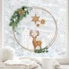 Fensterbild Weihnachten Hirsch Deko Winter Schneeflocken Stern Holzoptik Weihnachtsgrün Fensteraufkleber Fensterdeko Auf dem Bild ist das Produkt: Fensterbild Weihnachten Hirsch Deko Winter Schneeflocken Stern Holzoptik Weihnachtsgrün Fensteraufkleber Fensterdeko zum Preis von €13.90 abgebildet.