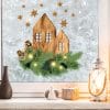 Fensterbild Weihnachten Weihnachtszweige Holzoptik Häuser Deko Winter Schneeflocken Fensteraufkleber Fensterdeko Auf dem Bild ist das Produkt: Fensterbild Weihnachten Weihnachtszweige Holzoptik Häuser Deko Winter Schneeflocken Fensteraufkleber Fensterdeko zum Preis von €13.90 abgebildet.