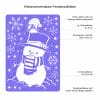 Fensterbild Weihnachten weiß Schneemann Eule Schneeflocken wiederverwendbar Auf dem Bild ist das Produkt: Fensterbild Weihnachten weiß Schneemann Eule Schneeflocken wiederverwendbar zum Preis von €13.90 abgebildet.