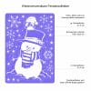 Fensterbild Weihnachten weiß Schneemann Eule Schneeflocken wiederverwendbar Auf dem Bild ist das Produkt: Fensterbild Weihnachten weiß Schneemann Eule Schneeflocken wiederverwendbar zum Preis von €13.90 abgebildet.