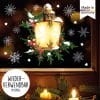 Fensterbild Weihnachten Winter Laterne Tannenzweige Schneeflocken Fensteraufkleber Auf dem Bild ist das Produkt: Fensterbild Weihnachten Winter Laterne Tannenzweige Schneeflocken Fensteraufkleber zum Preis von €13.90 abgebildet.
