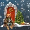 Fensterbild Weihnachten Winter Weihnachtstür mit Fuchs und Weihnachtsdeko Schneeflocken Kinderzimmer Fenster wiederverwendbar Auf dem Bild ist das Produkt: Fensterbild Weihnachten Winter Weihnachtstür mit Fuchs und Weihnachtsdeko Schneeflocken Kinderzimmer Fenster wiederverwendbar zum Preis von €13.90 abgebildet.