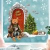 Fensterbild Weihnachten Winter Weihnachtstür mit Fuchs und Weihnachtsdeko Schneeflocken Kinderzimmer Fenster wiederverwendbar Auf dem Bild ist das Produkt: Fensterbild Weihnachten Winter Weihnachtstür mit Fuchs und Weihnachtsdeko Schneeflocken Kinderzimmer Fenster wiederverwendbar zum Preis von €13.90 abgebildet.