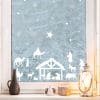 Fensterbild Weihnachten Winter Krippe Fensteraufkleber Weihnachtsdekoration wiederverwendbare Fensterdeko Auf dem Bild ist das Produkt: Fensterbild Weihnachten Winter Krippe Fensteraufkleber Weihnachtsdekoration wiederverwendbare Fensterdeko zum Preis von €13.90 abgebildet.