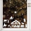 Fensterbild Weihnachten Winter Krippe Fensteraufkleber Weihnachtsdekoration wiederverwendbare Fensterdeko Auf dem Bild ist das Produkt: Fensterbild Weihnachten Winter Krippe Fensteraufkleber Weihnachtsdekoration wiederverwendbare Fensterdeko zum Preis von €13.90 abgebildet.