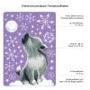 Fensterbild Wolf Wolfsjunges Mond Schneeflocken Winter winterlicher Fensteraufkleber Auf dem Bild ist das Produkt: Fensterbild Wolf Wolfsjunges Mond Schneeflocken Winter winterlicher Fensteraufkleber zum Preis von €13.90 abgebildet.
