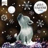 Fensterbild Wolf Wolfsjunges Mond Schneeflocken Winter winterlicher Fensteraufkleber Auf dem Bild ist das Produkt: Fensterbild Wolf Wolfsjunges Mond Schneeflocken Winter winterlicher Fensteraufkleber zum Preis von €13.90 abgebildet.
