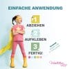 Auf dem Bild ist das Produkt: Wandtattoo Deko Kinderzimmer Aufkleber Set Stickerset Deko  goldene Punkte (50teilig) zum Preis von €10.9 abgebildet.