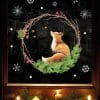 Wiederverwendbar Fensterbild Weihnachten Kranz aus Zweigen Tannengrün Fuchs Sterne Holzoptik Weihnachtsgrün Fensteraufkleber Fensterdeko Auf dem Bild ist das Produkt: Wiederverwendbar Fensterbild Weihnachten Kranz aus Zweigen Tannengrün Fuchs Sterne Holzoptik Weihnachtsgrün Fensteraufkleber Fensterdeko zum Preis von €13.90 abgebildet.