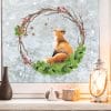 Wiederverwendbar Fensterbild Weihnachten Kranz aus Zweigen Tannengrün Fuchs Sterne Holzoptik Weihnachtsgrün Fensteraufkleber Fensterdeko Auf dem Bild ist das Produkt: Wiederverwendbar Fensterbild Weihnachten Kranz aus Zweigen Tannengrün Fuchs Sterne Holzoptik Weihnachtsgrün Fensteraufkleber Fensterdeko zum Preis von €13.90 abgebildet.