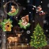 Auf dem Bild ist das Produkt: Wiederverwendbar Fensterbild Weihnachtsset Hirsch Tannenbaum Eichhörnchen Vogel Fuchs Vogelhaus zum Preis von €17.90 abgebildet.