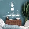 Wandtattoo Strand mit Leuchtturm und Vögeln maritime Dekoration Auf dem Bild ist das Produkt: Wandtattoo Strand mit Leuchtturm und Vögeln maritime Dekoration zum Preis von €23.9 abgebildet.