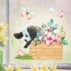 Fensterbild Frühling Ostern Welpe Hund in Kiste mit Blumen Schmetterlingen Fensterdeko Kinderzimmer Kind, Osterdeko, Frühlingsdeko Auf dem Bild ist das Produkt: Fensterbild Frühling Ostern Welpe Hund in Kiste mit Blumen Schmetterlingen Fensterdeko Kinderzimmer Kind, Osterdeko, Frühlingsdeko zum Preis von €13.90 abgebildet.