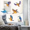 Frühling Fensterbild Vogel Eisvögel Vogelset bunt farbig wiederverwendbare Fensteraufkleber Kinderzimmer Baby Kind Auf dem Bild ist das Produkt: Frühling Fensterbild Vogel Eisvögel Vogelset bunt farbig wiederverwendbare Fensteraufkleber Kinderzimmer Baby Kind zum Preis von €13.90 abgebildet.
