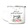Becher Campingbecher Emaille Spruch Nähen ist wie zaubern können Nähmaschine 300 ml weiß Auf dem Bild ist das Produkt: Becher Campingbecher Emaille Spruch Nähen ist wie zaubern können Nähmaschine 300 ml weiß zum Preis von €18.9 abgebildet.