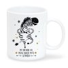 Auf dem Bild ist das Produkt: Bedruckte Kaffeetasse Keramik Zebra Meine innere Mitte Geschenk Geburtstag 330 ml zum Preis von €15.90 abgebildet.