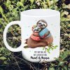 Bedruckte Keramik Tasse weiß Faultiere Mit dir bin ich am liebsten faul Kaffeebecher Geschenk Geburtstag Auf dem Bild ist das Produkt: Bedruckte Keramik Tasse weiß Faultiere Mit dir bin ich am liebsten faul Kaffeebecher Geschenk Geburtstag zum Preis von €16.9 abgebildet.