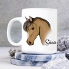 Bedruckte Tasse Becher Pferd personalisiert mit Wunschname Pony Geschenk Mädchen Auf dem Bild ist das Produkt: Bedruckte Tasse Becher Pferd personalisiert mit Wunschname Pony Geschenk Mädchen zum Preis von €17.90 abgebildet.