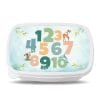 Auf dem Bild ist das Produkt: Brotdose mit Zahlen und Tieren personalisiert mit Wunschnamen Schule Geschenk Einschulung, Geschenk Geburtstag, Einschulungsgeschenk zum Preis von €19.90 abgebildet.