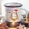 Auf dem Bild ist das Produkt: Campingbecher Becher All I want for Christmas mit Igel und Lichterkette Weihnachtsgeschenk Nikolausgeschenk zum Preis von €18.9 abgebildet.